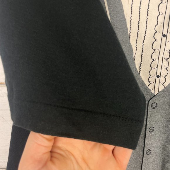 Vintage 1980 suit tee single stitch black size xl - Picture 2 of 5